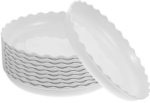LIFKOME 10pièces Soucoupes Rondes pour Tapis De Drainage pour Plantes Intérieures Et Extérieures De Pots sans Blanc
