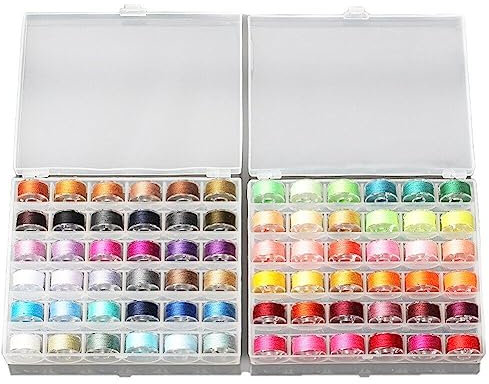 Set de 72 bobinas de Costura, Estuche de bobinas para máquina de Coser, Carrete de Hilo Multicolor, carretes de máquina de Coser, Accesorios de Costura.