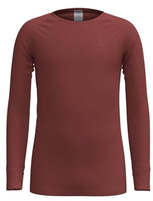 Odlo Kinder Funktionsunterwäsche Langarm Shirt Active WARM ECO, Spiced Apple, 164