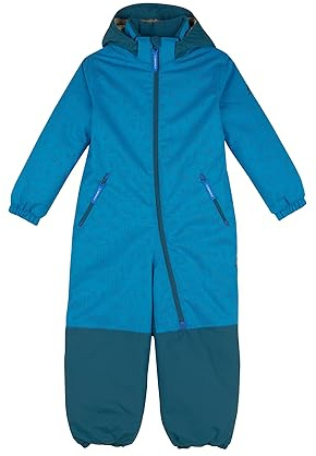 Finkid Turva Ice Kinder Winteroverall mit Abnehmbarer Kapuze und reflektierendem Animal Print