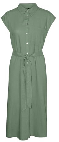 VERO MODA Female Hemdblusenkleid VMMYMILO Langes Kleid