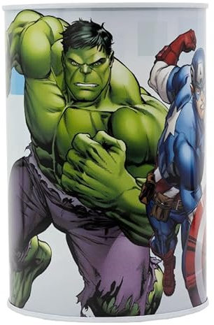 ILS I LOVE SHOPPING Spardose aus zylindrischem Metall (AVENGERS HULK)