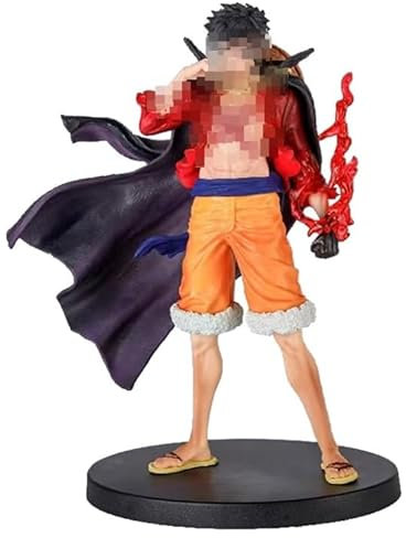 BSNRDX Anime Figuren, New Fourth Emperor Luffy Figur Anime Heroes Figur Anime Spielzeug Kinder Erwachsene Fan Sammlerstück Animationen Modell für Schreibtische, Autoinnenräume,Anime-Fans 18 cm