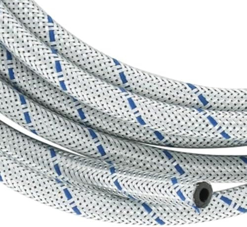 cyclingcolors Durite essence 10mm fil tressé galvanisé et fil bleu haute qualité spéciale hydrocarbure Tuyau Carburant Essence Huile NBR Etanchéité voiture moto tracteur tondeuse scooter (longueur 2m)