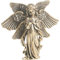 MUCKLILY Vintage Engel Statue Aus Messing Retro Figurine Für Elegante Tischdekoration Als Weihnachtsdeko Und Geschenkidee Für Jeden Anlass