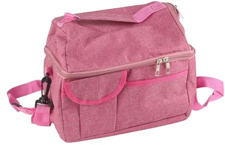 Insulated Breast Pump Bag, Double Layer Aluminum Foil Breast Milk Pump Lunch Bag Portable Breast Milk Storage Bag Carrying Case