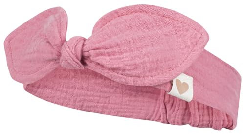 Smarilla Stirnband Kopftuch Sommermütze Babymütze Mädchenmütze Musselin, Farbe: Altrosa, Bekleidungsgröße: 38-40