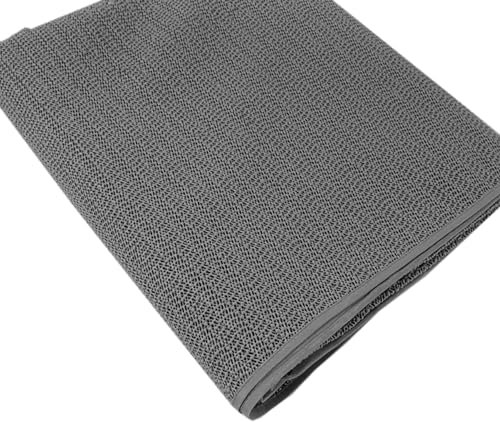 Top Qualität !!! Gartentischdecke Weichschaum Tischdecke Anti Rutsch wetterfest rutschfest waschbar Garten 110x140cm, Farben:Anthrazit