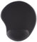 Hama Ergonomisches Mauspad klein mit Handauflage (ergonomisches Mousepad Mini mit Memory Foam, strapazierfähige Mauspad-Handgelenkauflage, Mausmatte passt Sich an, kleines Mauspad rutschfest) schwarz