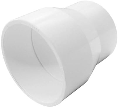 YSIL 1 Pcs 4 x 2 PVC Reducer Coupling Adapter Socket x Socket Pipe Fittings,Schedule 40 PVC DWV Pipe Slip Socket Connectors for House & Industrial Plumbing PIPE Connection,White