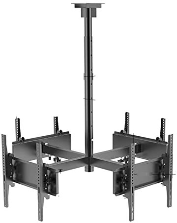 ZXXDSMYF 4 Side Adjustable TV Hanger - TV Ceiling Mount Bracket,TV Mount Bracket Fits 32-50 Inch LCD LED 4K TVs, Flat Screen Display, VESA 400x400mm