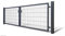Doppelflügeltor Industrietor 6m Breit Premium Gartentor Locinox Hoftor (Zink, 2m)