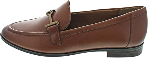 Marco Tozzi Damen Slipper aus Leder Elegant, Braun (Cognac), 39 EU