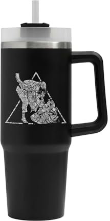 BJJ Triangle Lock Move Big Tumbler, BJJ Triangle Lock Move Becher, Isolierflasche, große Tasse