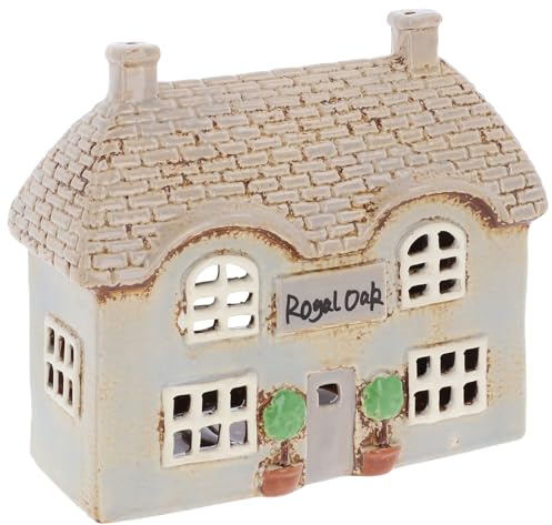 Shudehill Giftware Village Pottery Pub Tealight Collection - Crown, Red Lion & Royal Oak Pubs (Royal Oak Pub)