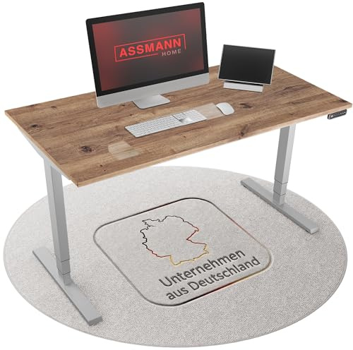 ASSMANN Höhenverstellbarer Schreibtisch elektrisch, 160x70cm, TÜV-geprüft