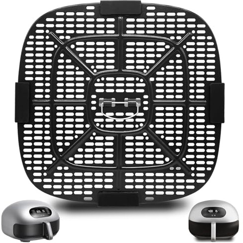 GCQFZ Air Fryer Replacement Parts for Typhur Dome 2 Extra Large Air Fryer with Superior Airflow, 12.2 × 12.2 IN Food Grade Air Fryer Accessories tray Rack Grill Baking Pan plate Crisper Plate