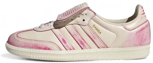 adidas Women's Samba LT Shoes, Cream White/Cream White/Shock Pink, 5.5 UK