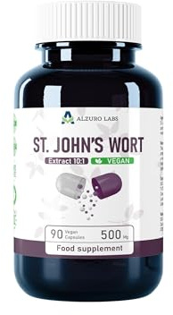 Johanniskraut 5.000 mg Äquivalent (500 mg 10:1 Extrakt) – 90 Vegane Kapseln | Natürliches Stimmungs- & Gleichgewicht-Support | GMP-Zertifiziert | Pflanzliches Beruhigungs- & Wohlbefinden-Supplement