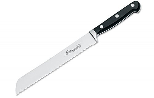 Due Cigini Due Cigni Florenz Brotmesser Schwarz, Klingenlänge: 20, 5 cm, 03DC017 Kochmesser, One Size