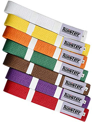 Twister RANF Belts for Martial Arts (Yellow, 3)