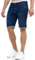Indicode Herren Caden Jeans Shorts mit 5 Taschen | Herrenshorts Used Look für Männer Blue, XL