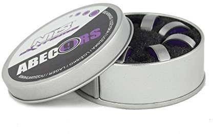 Nils ABEC9 RS Rollenlager für Rollschuhe, Skateboards, 8pcs + Ärmel 4 Stück