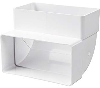 Flachkanal Bogen 90° PVC (vertikal) 204x60mm