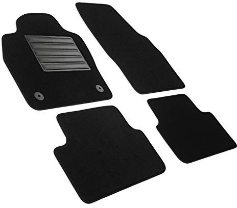 MDM SP-7553 Fußmatten Velours Autoteppich passend für Seat Arona 2017>, black