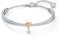 Swarovski Lifelong Heart Armreif, Herz, Weiß, Metallmix