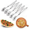 5 Wheel Pastry Cutter, Stainless Pizza Slicer, Expandable Pizza Slicer Multi-Round Pastry Knife Baking Cutter Roller Cookie Dough Cutter Divider