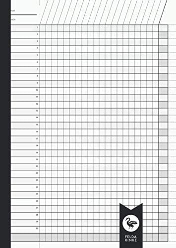Zensurenbuch | Schulnotenheft: DIN A4 Format | Listenbuch für Lehrer