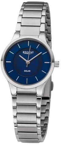 Solaruhr Damen Metallband Ø28mm Regent BA727 blau