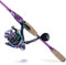 Sougayilang Angelruten-Rollen-Kombination, Karbonfaser-protable Spinning-Angelrute und Bunte Spinnrolle für Reisen 4-teiliges Süßwasser-Angelset