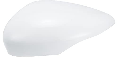 X AUTOHAUX Cache Rétroviseur Latéral Gauche Pour Ford Fiesta MK7 08-17 1pc | Blanc, Plastique, 25x11cm, Installation Facile, Remplacement Direct, Non-OEM, Ne Comprend Pas Le Verre