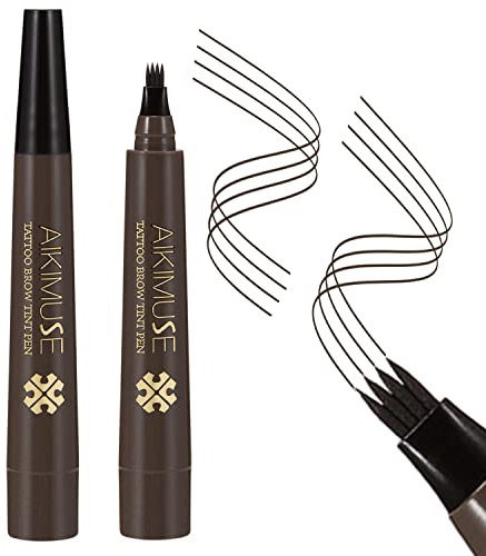 Boobeen Eyebrow Tattoo Pen – Microblading Augenbrauenstift – Wischfester Augenbrauenstift – Wasserfest, langlebig, natürlich aussehend – Erzeugt mühelos natürlich aussehende Augenbrauen