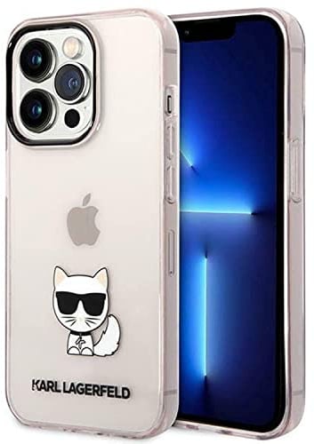 Karl Lagerfeld KLHCP14XCTTRI hülle für iPhone 14 Pro Max 6,7 hardcase rosa/pink Transparent Choupette Body