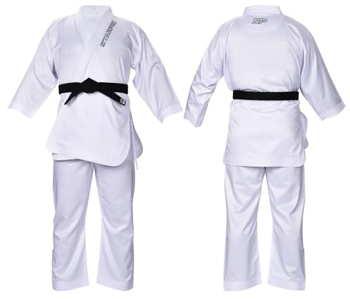 Starpro - Traje de artes marciales de Karate de polidiamante - Adecuado para, Karate GI, Judo, traje de Aikido, traje de Taekwondo, traje de Karate de algodón, traje de Ju Jutsu, IBJJF.