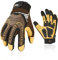 Vgo... Gants de travail de sécurité, gants de mécanicien, gants anti-vibrations, robustes (SL8849,8/M,Marron,1Paire)