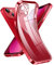 Supdeal Crystal Clear Case for iPhone 13, [Never Yellow] [Camera Protection], Thin Slim Fit Transparent Soft Silicone Phone Protective Case Cover, 6.1 Inch, Red