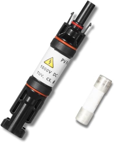 Jadeshay Solar PV Sicherungsstecker 1000V DC 30A IP67 Wasserdichter Photovoltaik Sicherungshalter Steckverbinder Solarsicherung PV Stecker for Solar PV Anlage