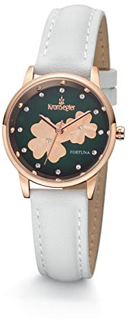Kronsegler Fortuna Damen Armbanduhr Vegan Rose Grün