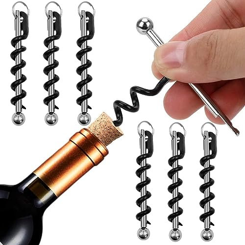GZjiyu Lot de 6 tire-bouchons à vin - Portables - Pour la maison, la cuisine, l'hôtel, les fêtes, les bars, les restaurants, les voyages, le camping