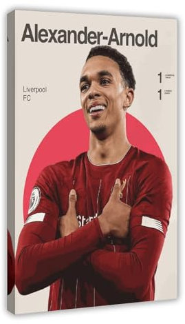 Fußballspieler Trent Alexander Arnold Sport Poster Leinwand Poster Wandkunst Dekor Druck Bild Gemälde für Wohnzimmer Schlafzimmer Dekoration Rahmenstil 60 x 90 cm