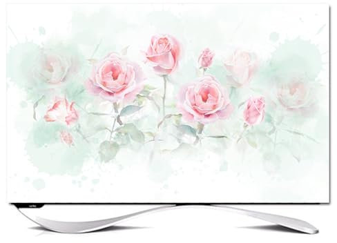 Home 32 Pollici 55 Pollici Tv Copertura Antipolvere Dissipazione Del Calore Antipolvere Fodera Schermo Tv Monitor Computer Desktop Protezione Antipolvere Decorazione Pe(Size:55in(130x80cm),Color:C)