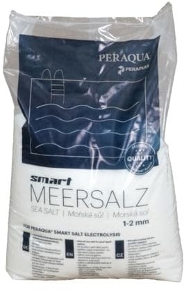 Smart Meersalz 1-2mm Körnung für die Verwendung in Verbindung mit Salzelektrolyseanlagen in Schwimmbadanlagen, 25 kg Sack