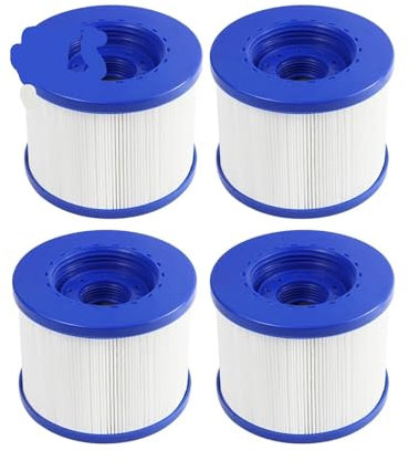 YIKRAOS Filtre de Piscine de Type Wave Spa Compatible, Aquaparx, Ospazia, G Spa, BCool, Mspa, Nordic Spa, CompatibleIntex, etc.(4pcs)