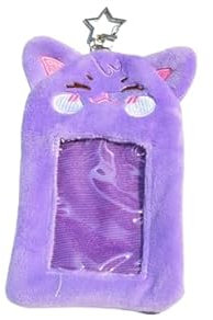 ATINY Hongjoong Seonghwa Yunho Yeosang San Mingi Wooyoung Jongho Porte-cartes photo avec porte-clés en peluche, Renard violet, Décontracté