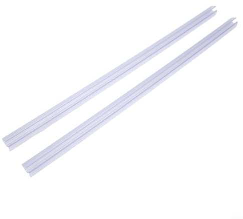 Lot de 2 joints de bas de porte de douche réglables pratiques pour rail de verre sans cadre