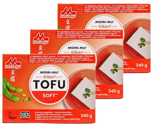 3er Pack Tofu Soft/weich 340 g - Seidentofu Naturtofu hergestellt aus ausgesuchten Sojabohnen